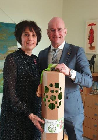 Ingrid Heidema en Jan Nieuwenburg, Burgemeester van Hoorn